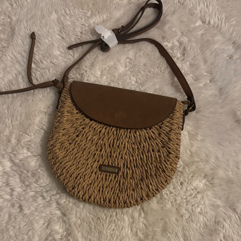 Bass Pro Shops Tan and Brown Crossbody Bag